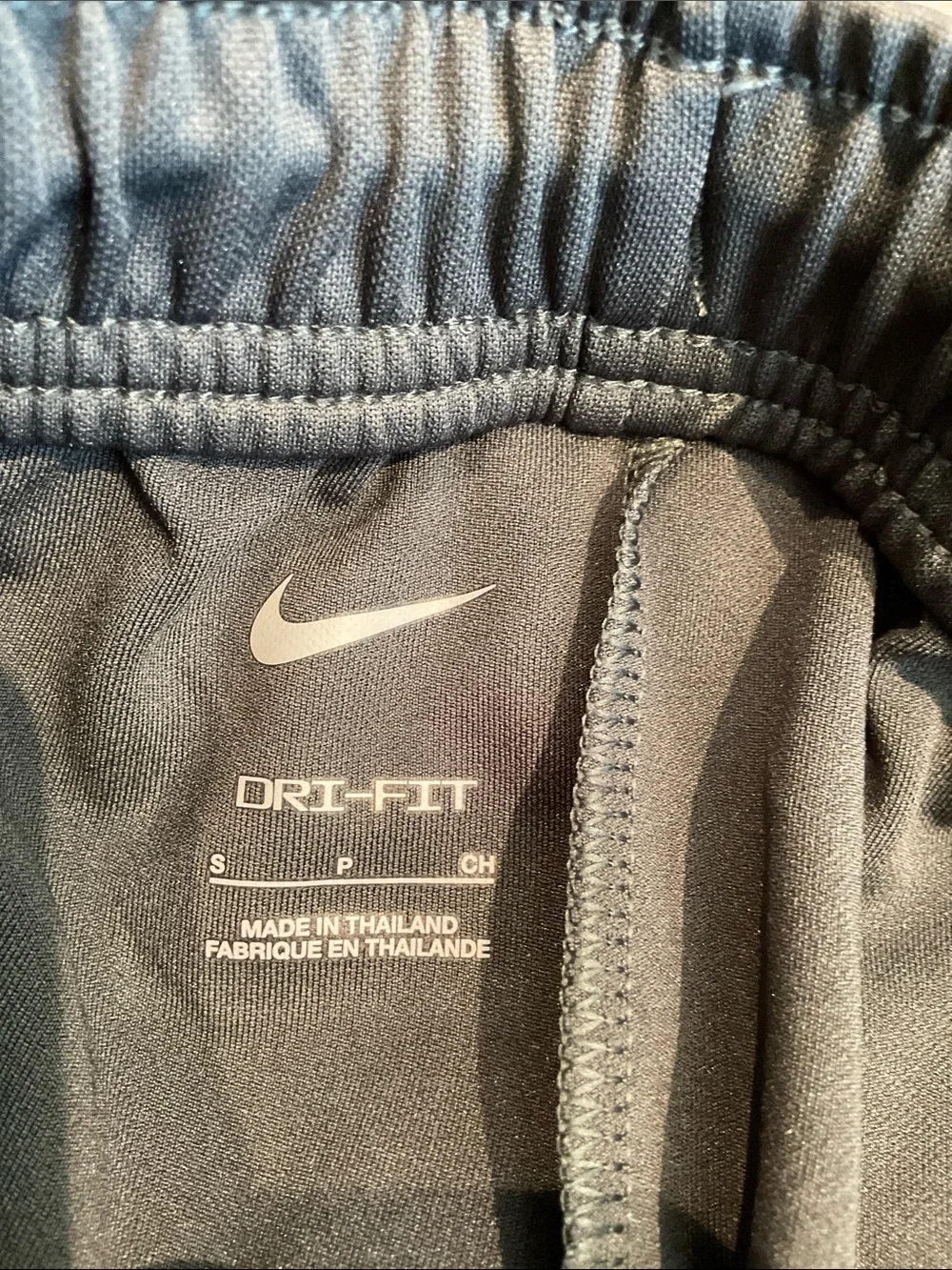 Nike Kids Dri-Fit Charcoal Gray Joggers with White Swoosh